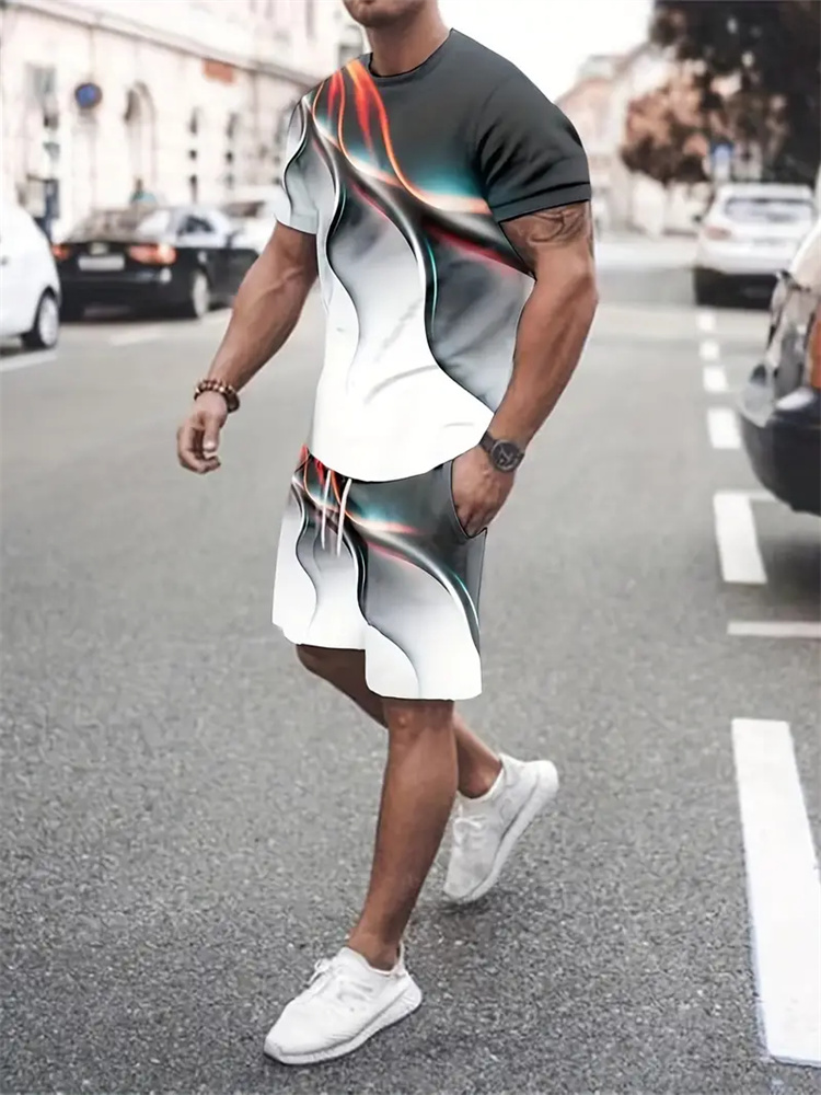 Men Women Gradient Texture T-s - Summer Clothing For Women ulasan dan harga