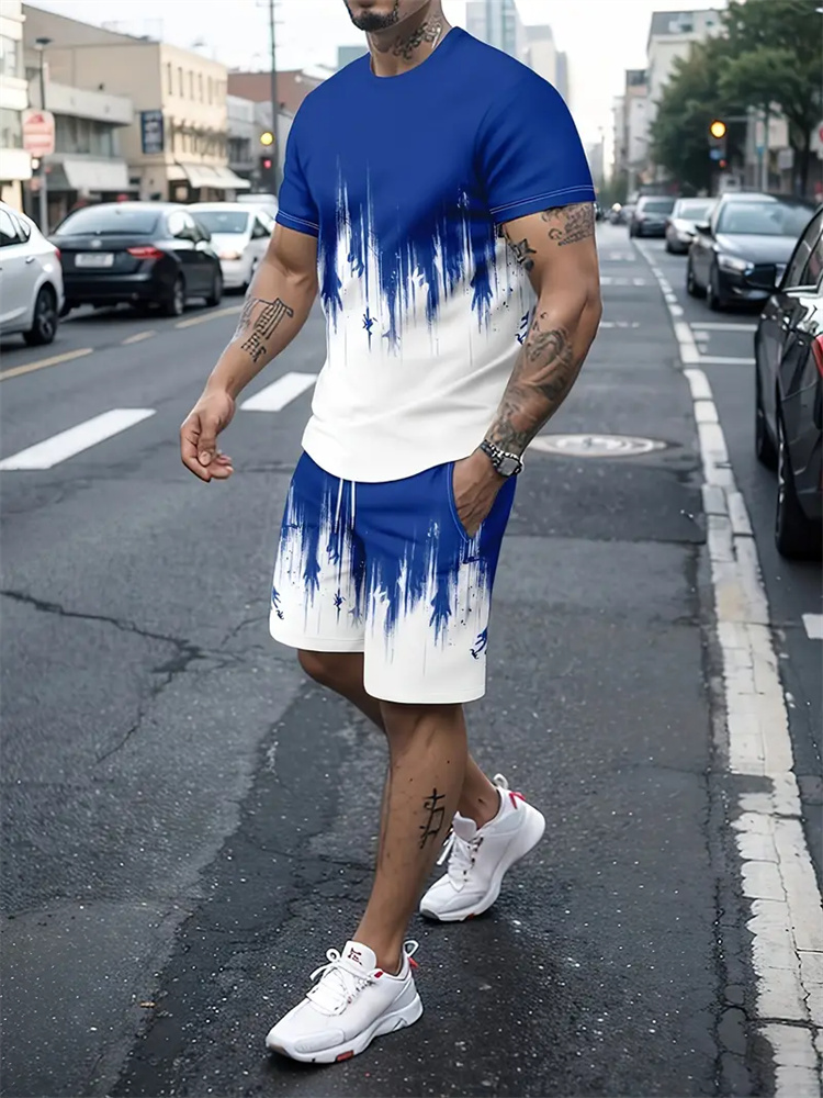 Men Women Gradient Texture T-s - Summer Clothing For Women ulasan dan harga