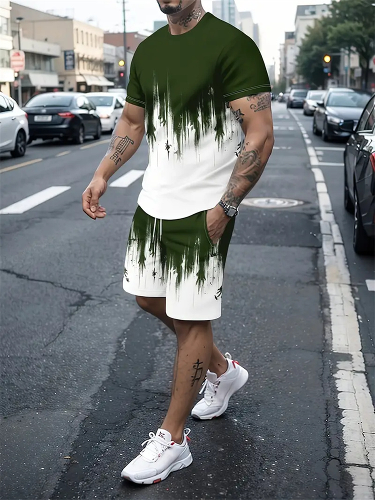 Men Women Gradient Texture T-s - Summer Clothing For Women ulasan dan harga