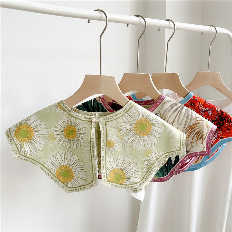 Fashion Floral Detachable Coll - Off Shoulder Blouse ulasan dan harga