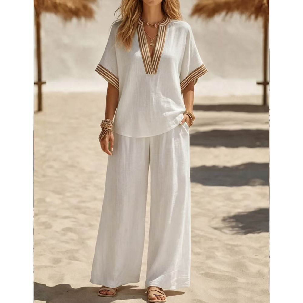 New Fashion Striped Short-slee - Zara Summer Clothing For Women ulasan dan harga