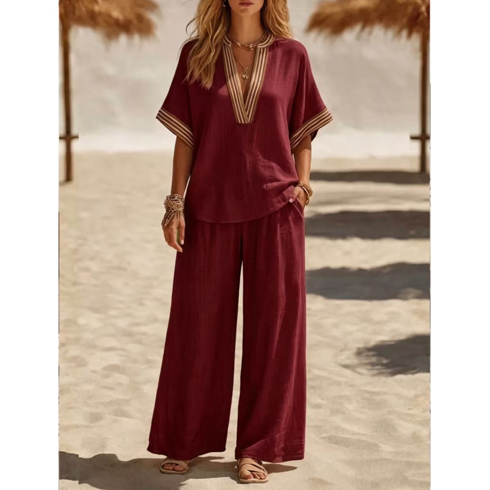 New Fashion Striped Short-slee - Zara Summer Clothing For Women ulasan dan harga