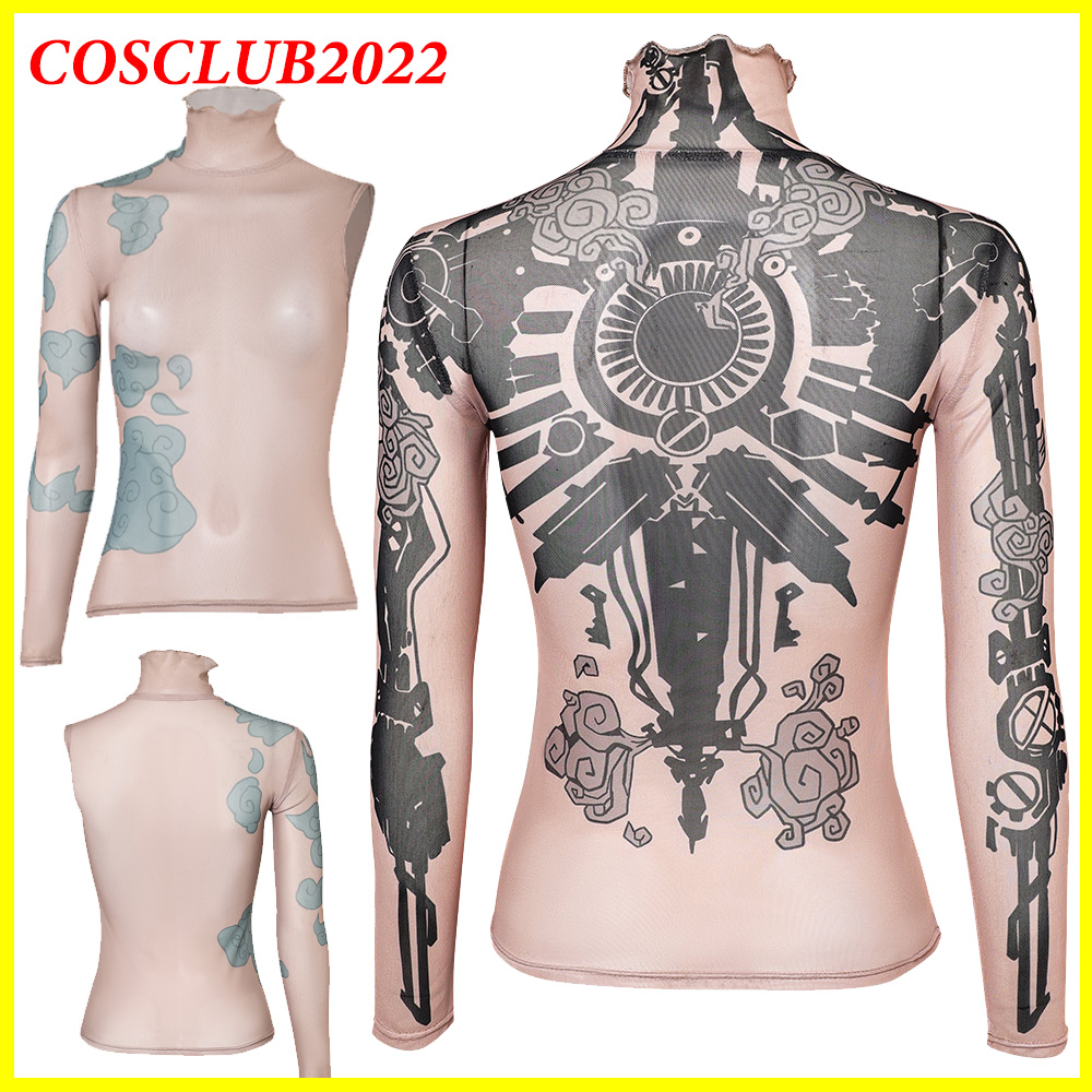 Women Arcane Jinx Cosplay Shir - Summer Alt Clothing ulasan dan harga