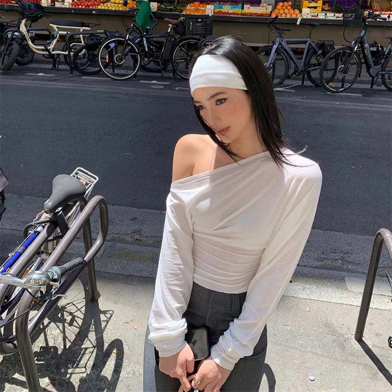 2026 Women’s One Shoulder Top  - Off Shoulder Blouse ulasan dan harga
