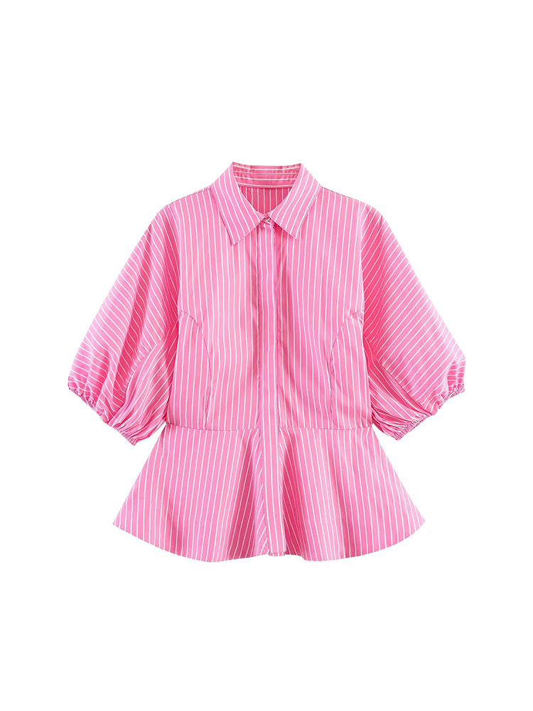 TFMLN Women Striped Shirts Sli - Summer Clothing For Teens ulasan dan harga