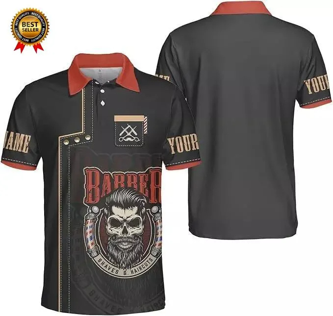 2025 Barber Short Sleeve Polo  - Summer Clothing Names ulasan dan harga