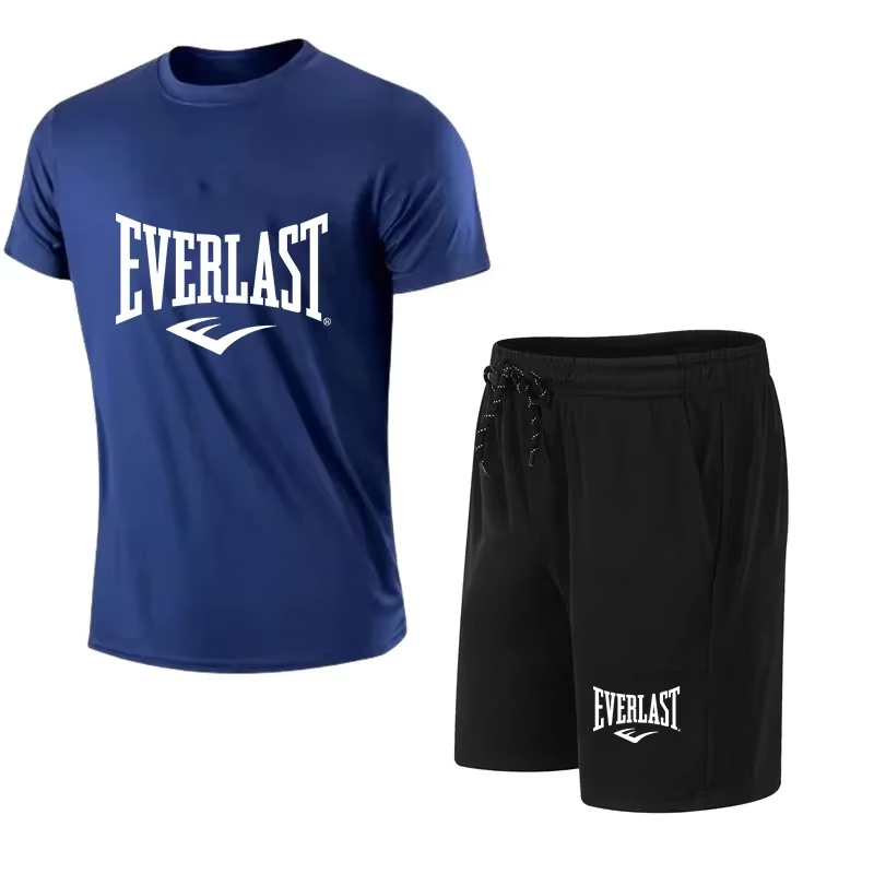 EVERLAST Men's T-shirt + Short - Summer Gym Clothing ulasan dan harga