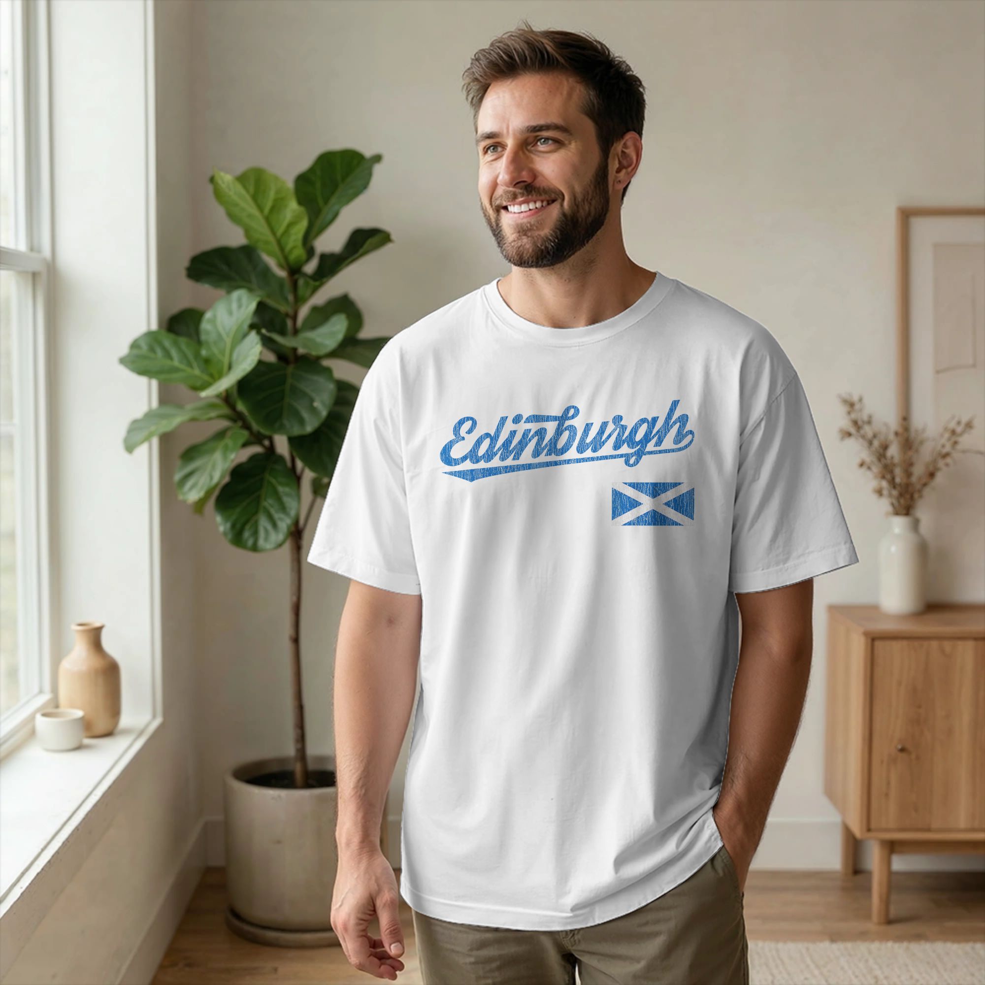 Men Edinburgh Scotland United  - Summer Clothing Edinburgh ulasan dan harga
