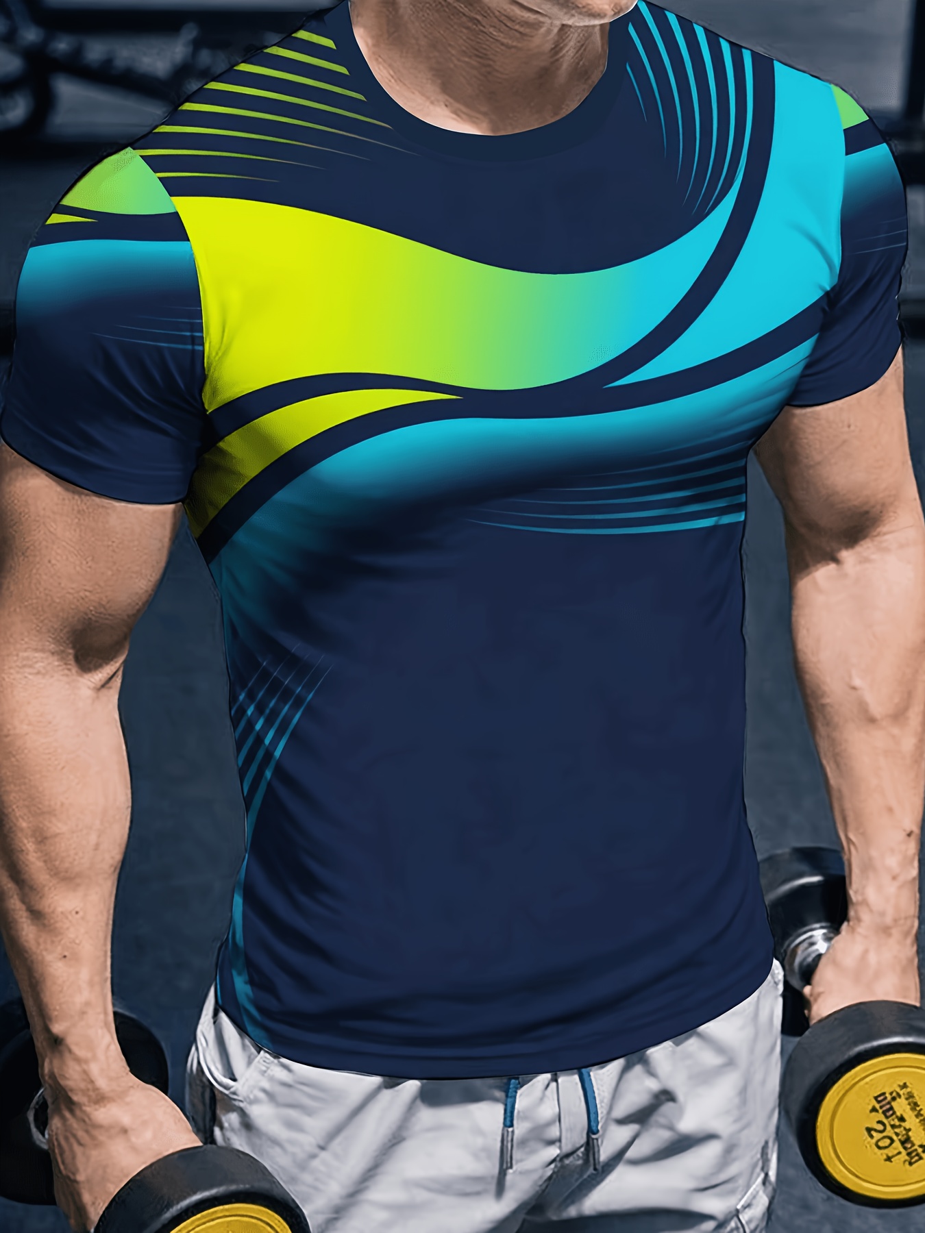 Men High Elastic Quick Dry Spo - Summer Gym Clothing ulasan dan harga