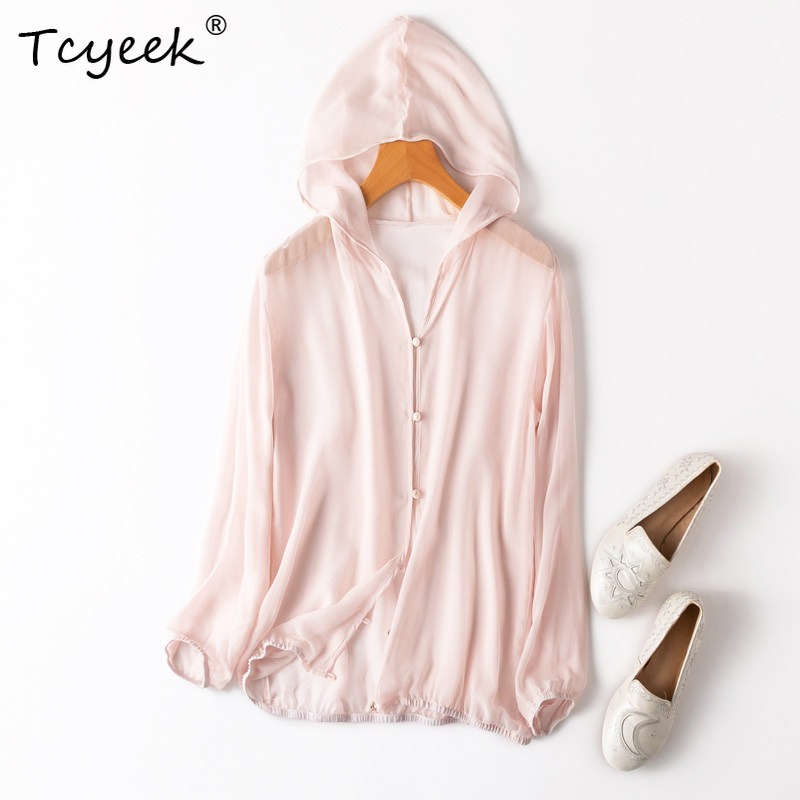 Tcyeek 100% Real Mulberry Silk - Summer Clothing For Women ulasan dan harga