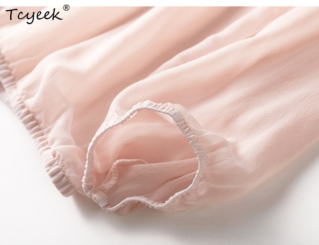 Tcyeek 100% Real Mulberry Silk - Summer Clothing For Women ulasan dan harga