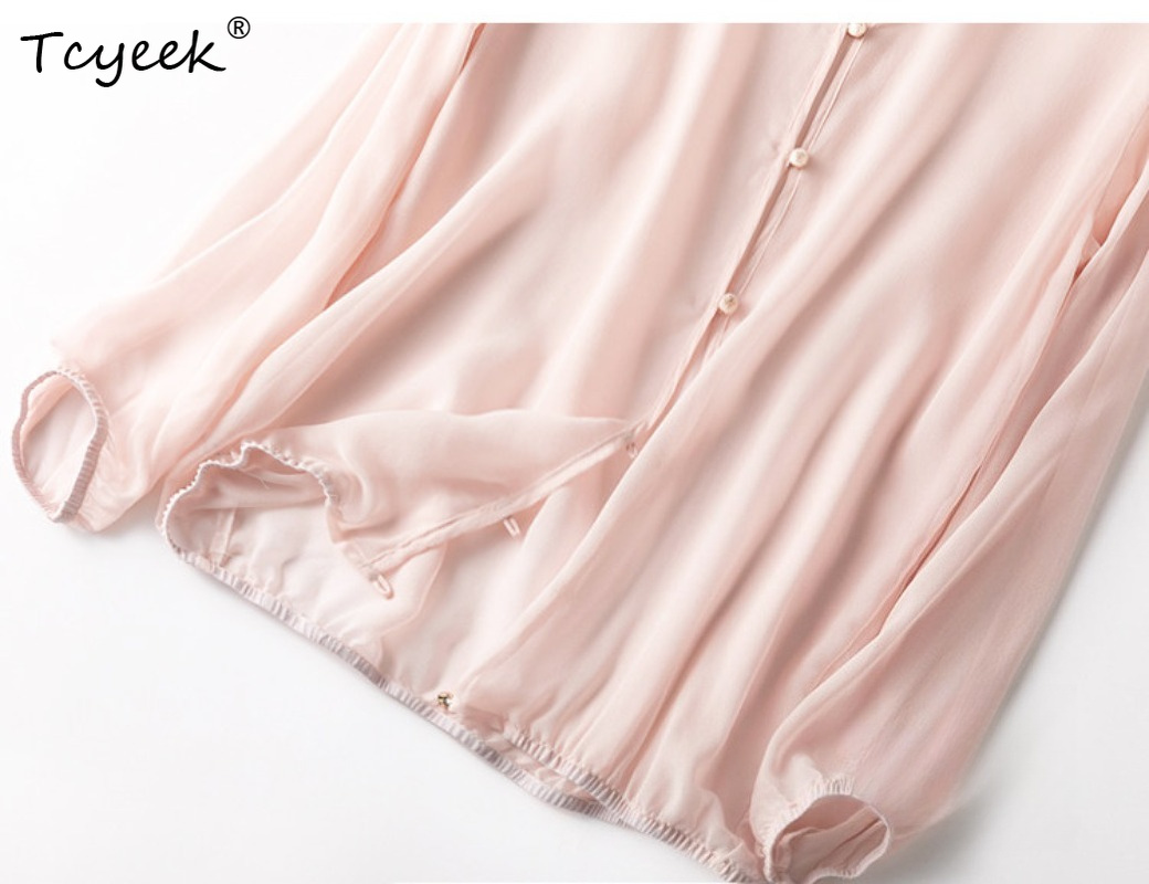 Tcyeek 100% Real Mulberry Silk - Summer Clothing For Women ulasan dan harga