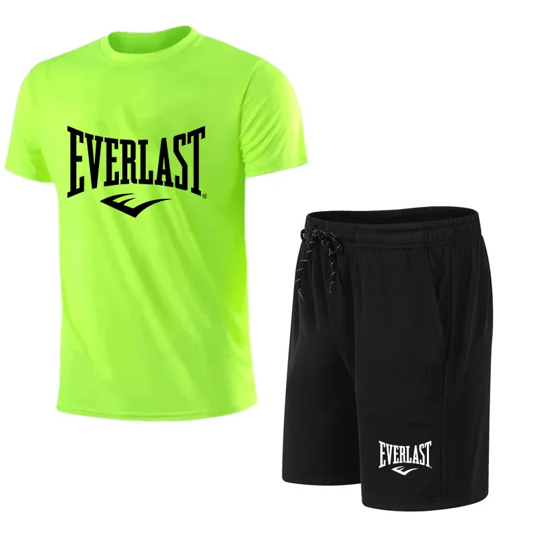 2026 Men's Summer T-Shirt+Shor - Summer Gym Clothing ulasan dan harga