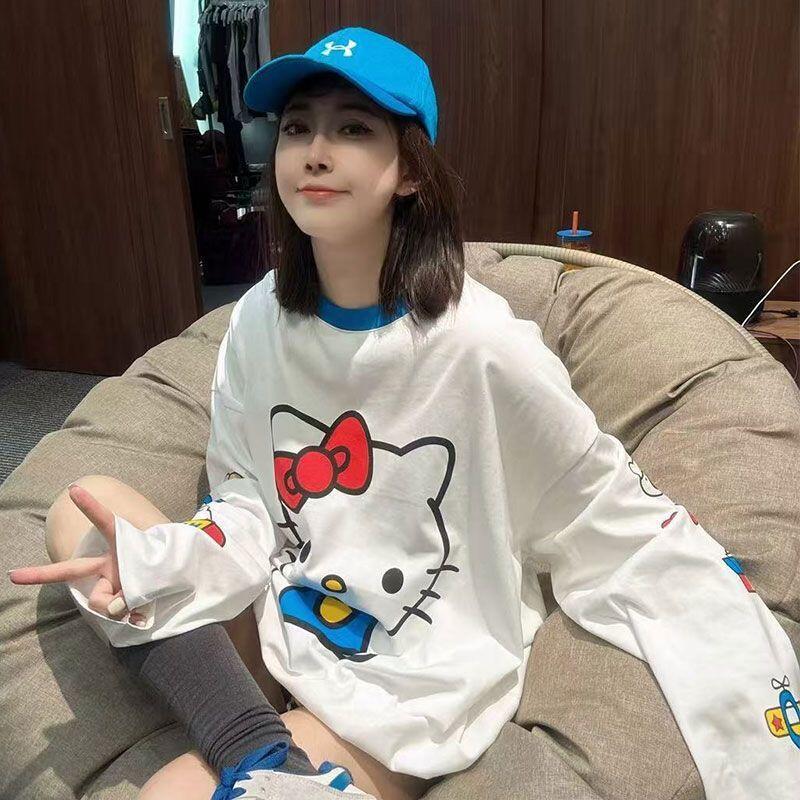 Long-Sleeved Hello Kitty Summe - Summer Clothing For Women ulasan dan harga
