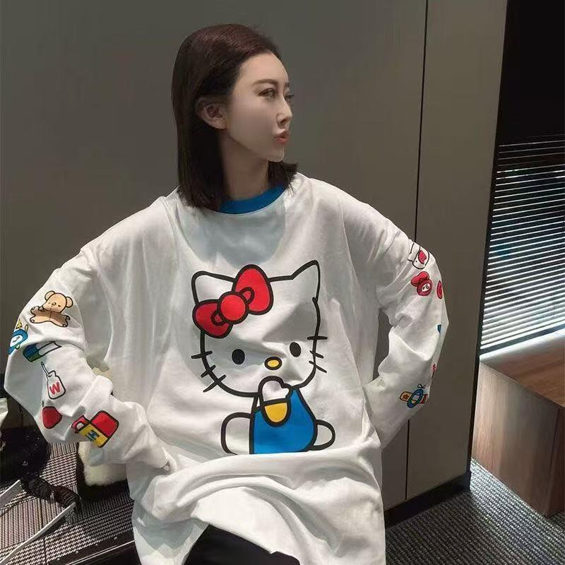 Long-Sleeved Hello Kitty Summe - Summer Clothing For Women ulasan dan harga