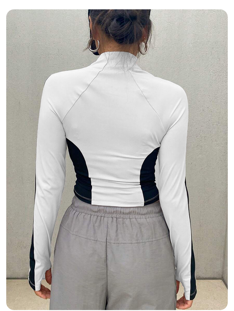 Yoga Clothes Stand Up Collar J - Summer Clothing For Women ulasan dan harga