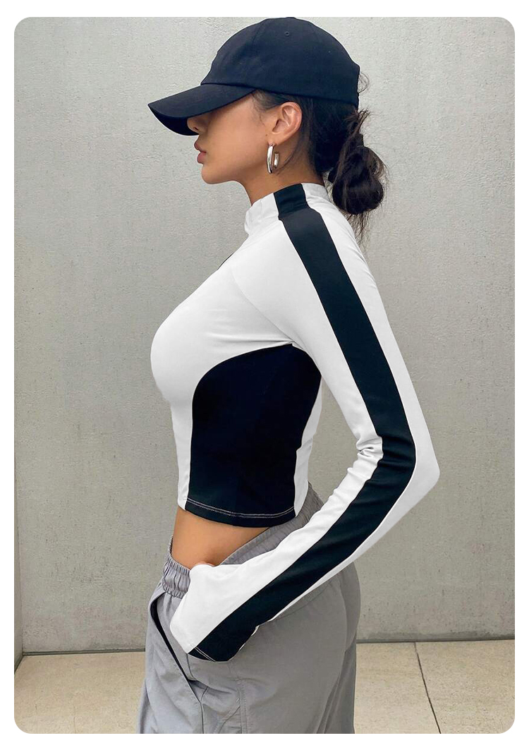Yoga Clothes Stand Up Collar J - Summer Clothing For Women ulasan dan harga