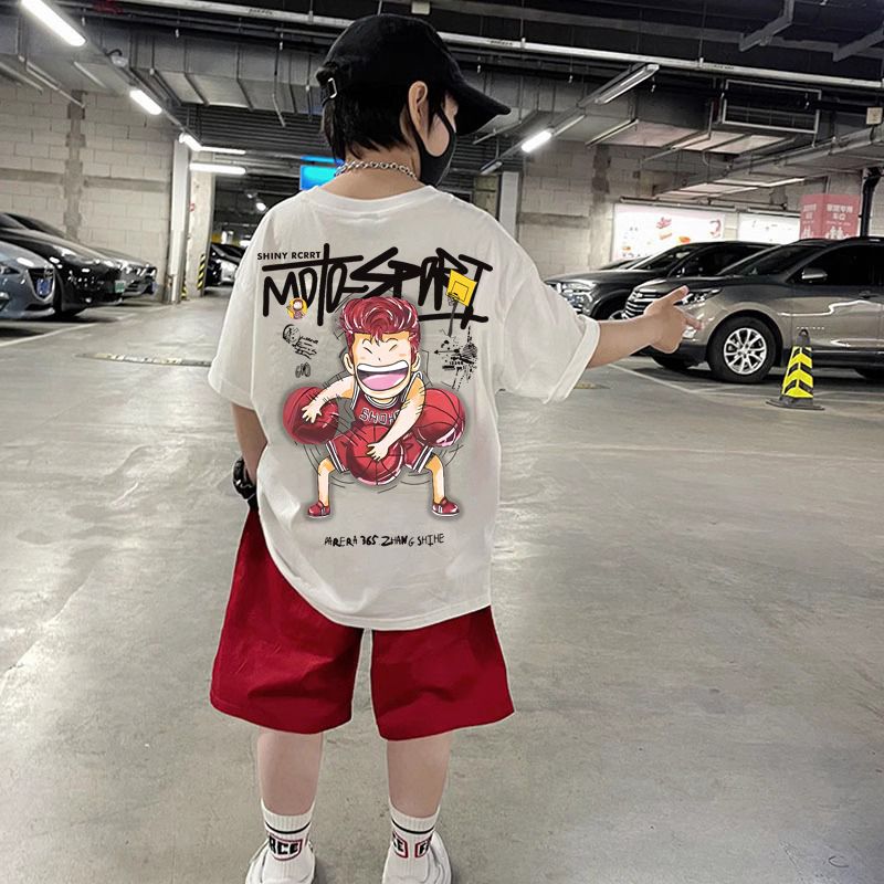 Shohoku Cotton Boys Clothes Se - Summer Clothing Drawing For Kids ulasan dan harga