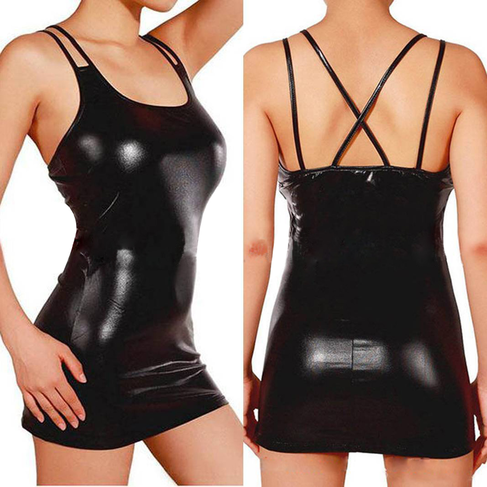 Sexy Erotic Hot Pu Metallic Le - One Summer Clothing Uk ulasan dan harga