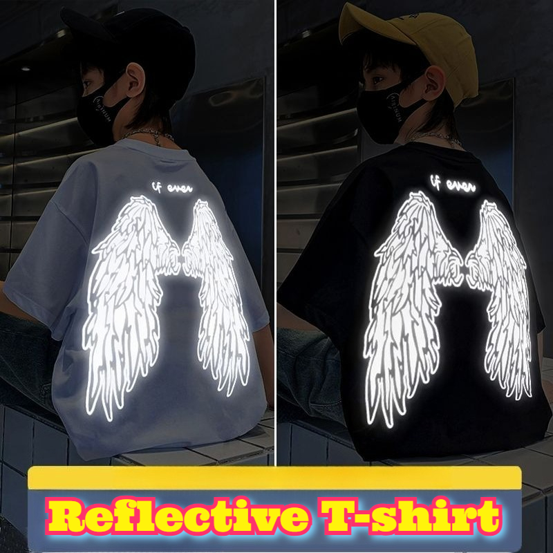 Youth Reflective Wings T Shirt - Summer Clothing For Teens ulasan dan harga
