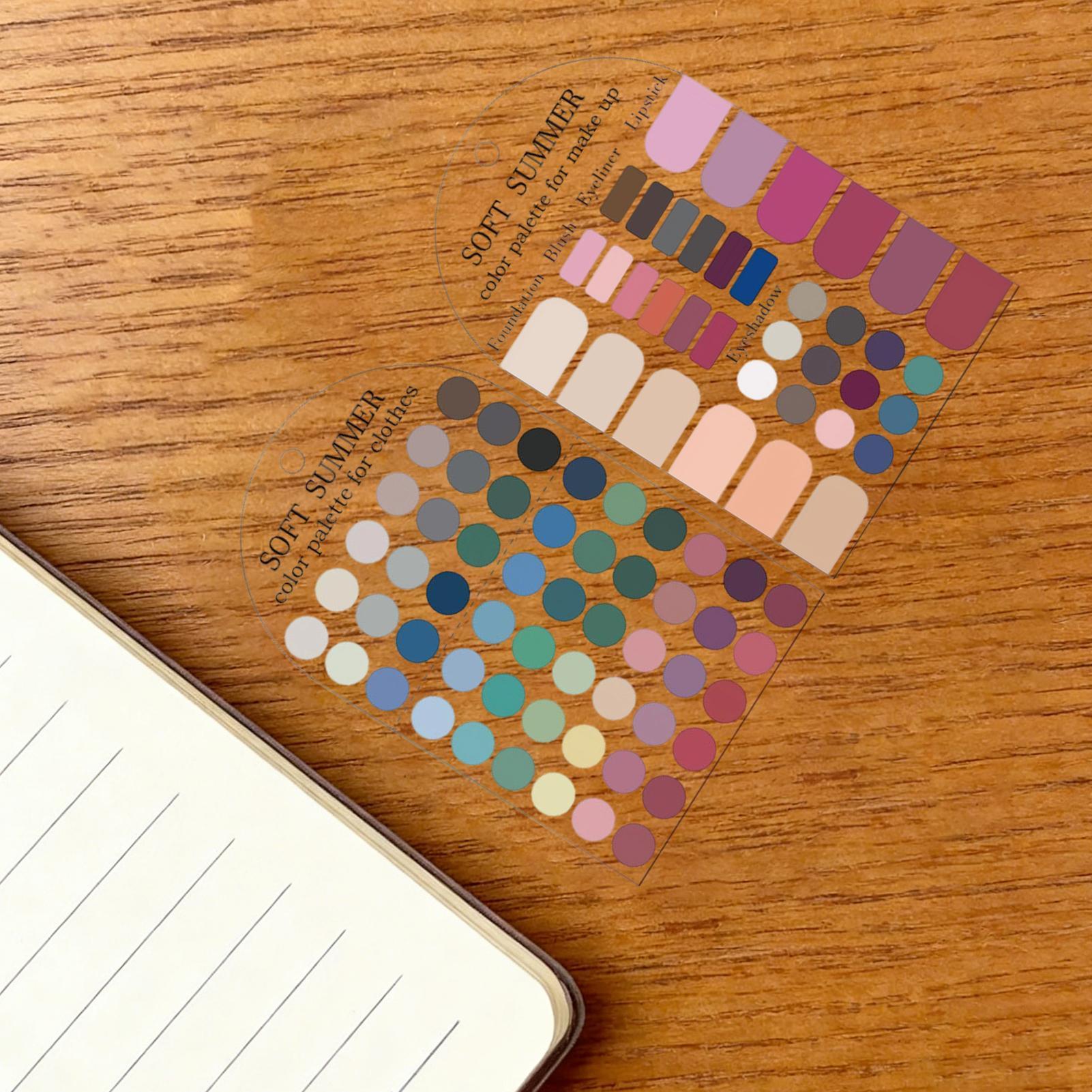 2Pcs Acrylic Seasonal Palette  - Summer Clothing Guide ulasan dan harga