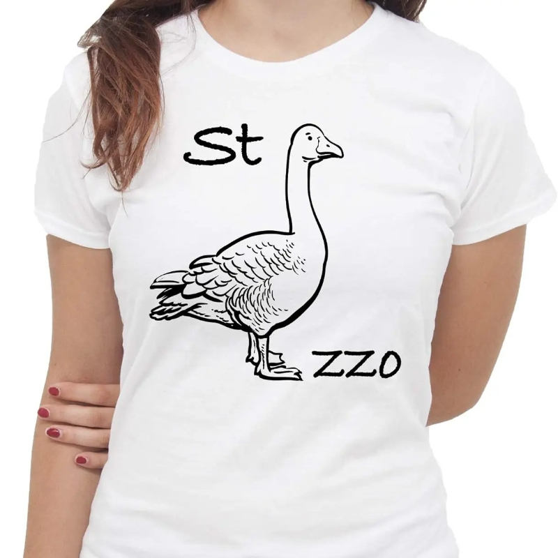 IMage Goose Rebus T-Shirt Funn - Summer Clothing Images ulasan dan harga