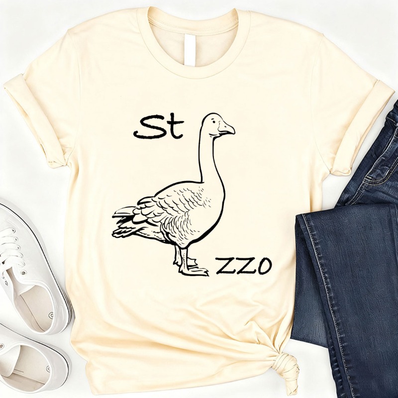 IMage Goose Rebus T-Shirt Funn - Summer Clothing Images ulasan dan harga