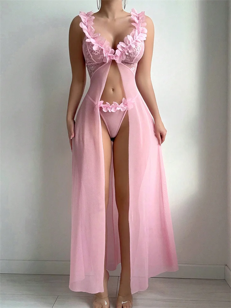 Pink Floral Sexy Nighties Wome - Summer Clothing Stores ulasan dan harga