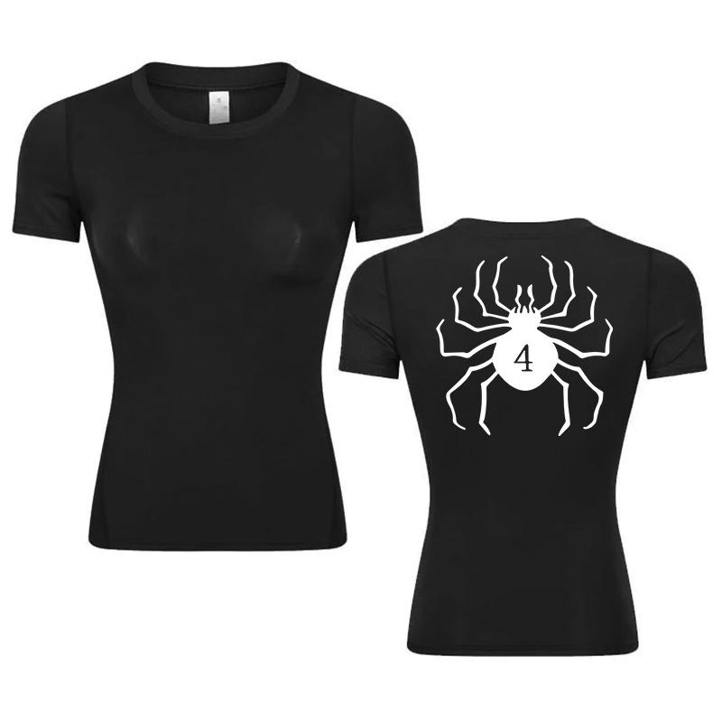 Graphic Print Compression Shir - Summer Gym Clothing ulasan dan harga