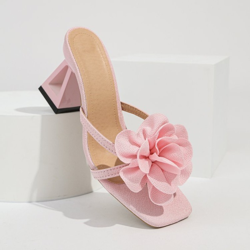 Womens 3D Flower Decor Sandals - Summer Clothing Stores ulasan dan harga