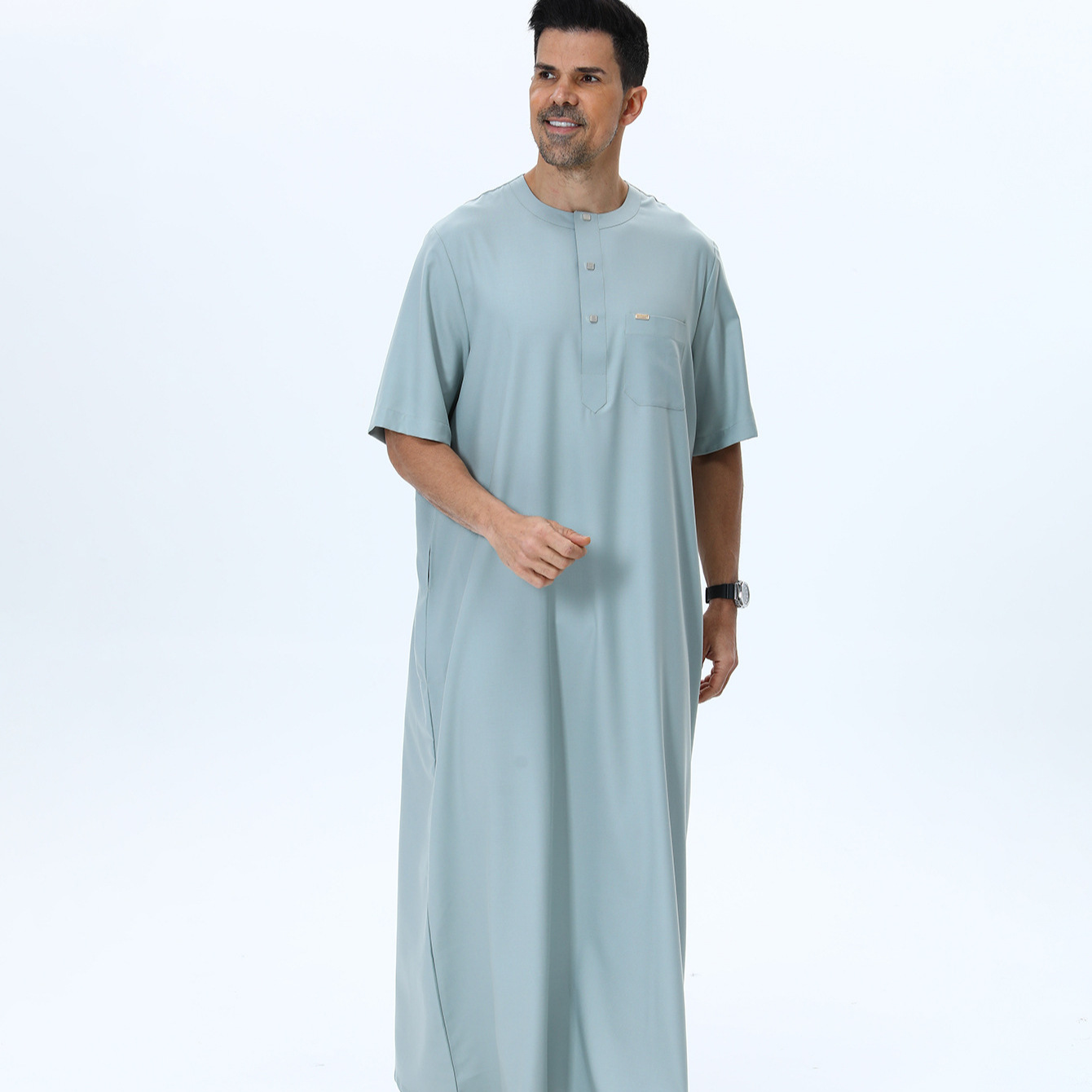 Muslim Men Abaya Kaftan Pakist - Summer Clothing Pakistan ulasan dan harga